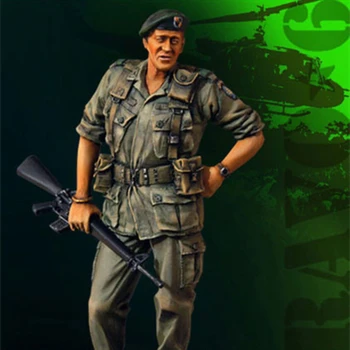 1/35 Scară de Rășină Figura Model de Kit de al doilea RĂZBOI mondial Războiul din Vietnam Armata SUA Singur Micro Scena Layout Nevopsite Neasamblate Jucării DIY