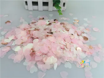 1,5 cm 10g(1000buc) a Crescut de Aur amestecat în Formă de Inimă de Hârtie Confetti Balon Masa de Confetti WeddingThrowing Consumabile