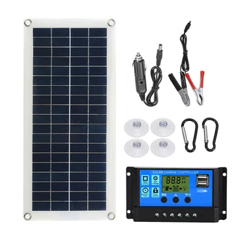 10/30/100W Panou Solar 12V Solare Policristaline Starter Kit 10A - 100A Celule Solare Controller pentru Telefonul RV Masina MP3 PAD de Încărcare