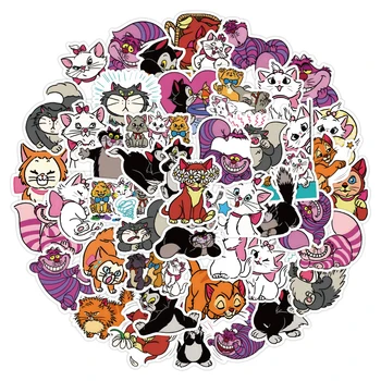10/30/50pcs Disney de Desene animate Drăguț Pisica Cheshire Pisica Marie Autocolante Album Laptop Chitara Telefon Graffiti Autocolant Decal Copil Jucărie