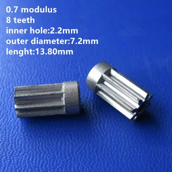 10buc/lot 0.7 Modulul 8 Dinti Plictisesc 2.2 mm Metalurgia pulberilor Bază de Fier Modul Mic Pinioane Viteze