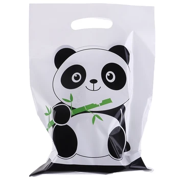 10buc/lot Panda Drăguț Desene animate Biscuit Sac de Plastic Bomboane Cookie Tort Alimente Saci Cutie Cadou Sac de Ambalare Petrecere de Nunta Decor de Aprovizionare