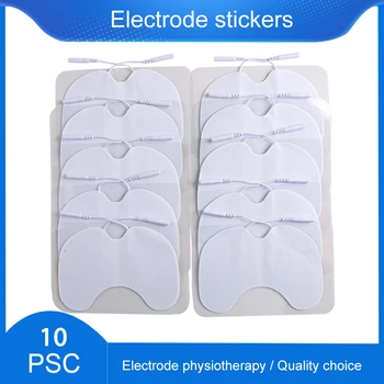 10buc Reutilizabile Auto-adeziv Electrod Pad 2mm Pin Fizioterapie Gel de Patch-uri pentru Corp EMS Acupunctura Stimulator Muscular Patche