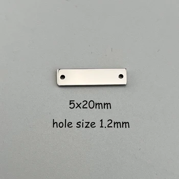 10buc vânzare clearance-ul 5x20mm 20mm 27x27mm Gol conector din oțel inoxidabil Placă Dreptunghi
