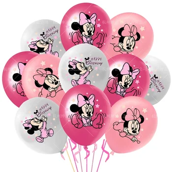 12 Inch 10buc Minnie Mickey Mouse, Baloane Latex Băieții Ziua Minnie Petrecere Decoratiuni Jucarii pentru Copilul Petrecere Copil de Dus Provizii