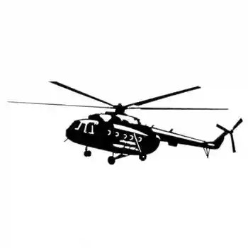 18CM*8CM Autocolant Auto Elicopter Mi-8 Auto Autocolant Autocolante Auto Detașabil Accesorii Auto