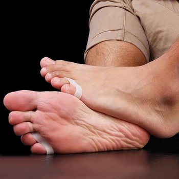 1Pair Hallux Valgus Silicon Gel de Corecție Picior de Îngrijire Picioare Separator Degetul Mic Protector Inflamație la picior de Reglare Protetor Joanete