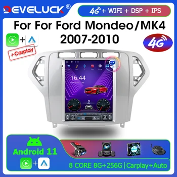 2 Din Android 11 Radio Auto Pentru Ford Mondeo mk4 Galaxy A/C 2007-2010 Multimedia Player Video de Navigare GPS Carplay 4G Stereo RDS