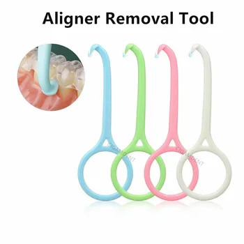 200Pcs Dentare Clear Aligner Remover Instrument de Ștergere Ortodontic Fixare Invisable Bretele Ia de Pe Cârlig Instrument de Plastic