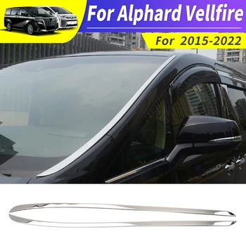 2015-2022 Pentru Toyota Alphard Vellfire 30 De Parbriz Față De Sticlă, Ornamente Din Oțel Inoxidabil, Geam Decorativ Modificarea Accesorii