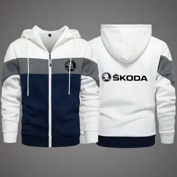 2022 Noua Skoda Îmbrăcăminte pentru Bărbați în aer liber Tricou Casual sex Masculin Jachete Fleece Cald Hanorace de Înaltă Calitate SportWear Harajuku Uza