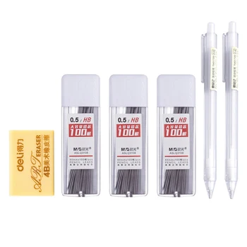 302pcs/set Creion Mecanic 0,5 mm/0,7 mm Duce Refill Scris de Student Japonez de Papetărie Automate, Creioane de Birou Școală Supplie