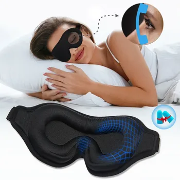 3D Spuma de Memorie de Mătase Somn Masca Moale pentru Ochi Patch-uri Confort Trei Dimensiona Design Fata de Dormit Masca Ochelarilor Respirabil Femei Bărbați