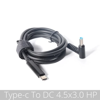 (4.5x3.0mm) USB de Tip C PD Laptop Cablu de Încărcare Cablu de Alimentare Dc Adaptor Convertor DC 4.5*3.0 mm Barbat de 90 de Grade Unghi Pentru HP