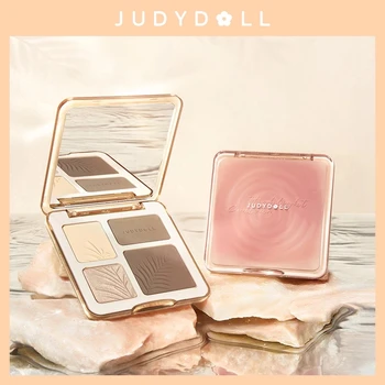 4 în 1 Judydoll 3d Marker Conturul Bronzer Paleta de Machiaj Nud Naturale de Redare a Culorilor de Lungă Durată Impermeabil Cosmetice