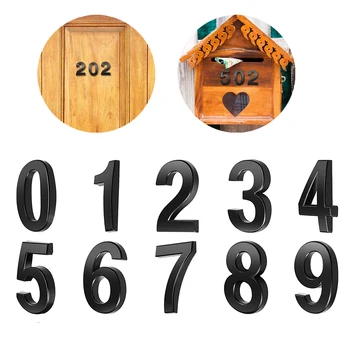 5cm Negru Casă Ușa Camerei Numărul Autocolant Auto Adeziv de la 0 la 9 Cifre pentru Hotel Apartment Casa Poștală Numărul Ușa Placa Semn
