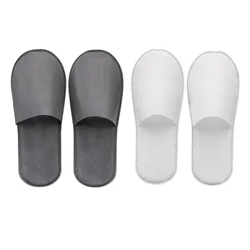 5Pairs de unica folosinta Papuci de casă Magazin, Hotel, Spa, Papuci de Protecție a Mediului Biodegradabile Personalizate Non-țesute Acasă Deget de la picior Închis