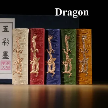5pcs/set Vopsea Chineză Tradițională Cerneală Stick Solid Cerneala Pentru caligrafie Și Pictură 5 Dragoni cerneală Hui Ea Lao Hu Kai Wen