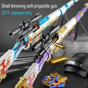 98k Shell Aruncarea Soft Bullet Pistol de Jucărie în aer liber de Pui Consumul de Joc Gun Armă de Tir Pușcă Pneumatică Jucării pentru Băiatul Copii