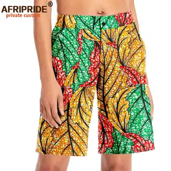 African pantaloni Scurți pentru Femei de Moda de Vara Casual, Sexy Imprimare Scurte de Bumbac Plus Dimensiune Casual, Talie Mare, cu Două Buzunare A2121002