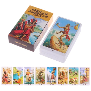 Afro-American De Cărți De Tarot Profeția Divinație Punte Petrecere De Familie Tabla De Joc Incepatori Card Ghicitul Joc