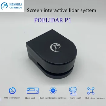 Atingeți raza 6meters profesionale ecran interactiv sistem LIDAR cu built-in software-ul interactiv POElidar-P1