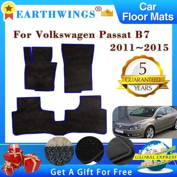 Auto Covorase Pentru Vw Volkswagen Passat B7 2011 2012~2015 Covoare Covoare Panou Anti-alunecare Pad Premium Personalizate Pad Accesorii