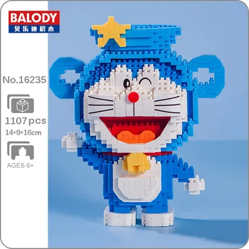Balody 16235 Zodiacului Anime Doraemon Varsator Pisica Robot Animale de Companie DIY Mini Diamond Blocuri Caramizi de constructie de Jucarie pentru Copii fără Cutie