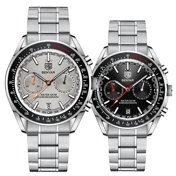 BENYAR Luna Ceas Pentru Bărbați 2022 Top Brand de Lux Cuarț Bărbați Ceasuri Cronograf Multifunctional rezistent la apa Automata Reloj Hombre