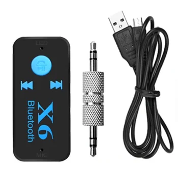 Bluetooth AUX Mini Receptor Audio Bluetooth Transmițător 3.5 mm Jack Handsfree Auto Car Kit-ul Bluetooth Muzica Adaptor AUX BlueiPhone