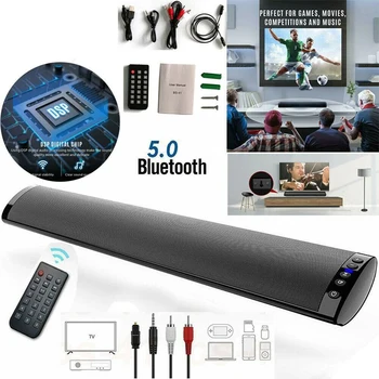 Bluetooth Montat pe Perete Soundbar,Modernizate BS-41A TELEVIZOR Montat pe Perete, Conectivitate Bluetooth Difuzor de Bandă Bară de Sunet