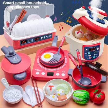 Bucătărie Jucării În Miniatură Alimente Pentru Copii Spray Electric, Aragaz Orez Jucărie Joc Casa De Simulare De Gătit De Educație Timpurie Fete Jucarii