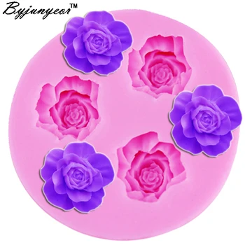 Byjunyeor F1012 3D Rose Epoxidica Rasina UV Mucegai Silicon Mini Mucegai Pentru Bomboane,Ciocolata,inghetata,Tort de Instrumente