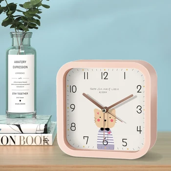 Ceas cu Alarma clasic pentru Copii Student de Moda serviciu de Trezire Noptiera Ceasuri de Desene animate Drăguț Masă, Ceas Cadouri