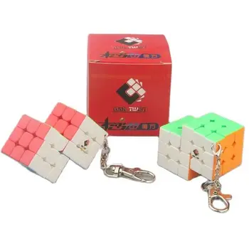 Cele mai noi Cubetwist 2 in 1 3x3x3 Conjoint breloc Cub Magic Puzzle Provocare Profesională 3x3 de Colectare de Jucării Joc Antistres