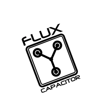 Condensatorul De Flux Înapoi În Viitor Fereastră Mașină De Vinil Autocolant Glumă Amuzant Rece De Euro Jdm Autocolant Auto