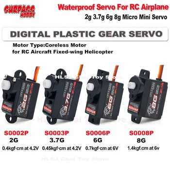 Depăși Hobby Avion Digital Servo 2g 3.7 g 6g 8g Plastic Gear Micro Mini Servo pentru RC de Aeronave cu aripă Fixă cu Elicopterul