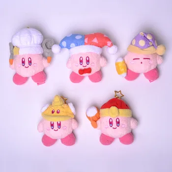 Desene animate Anime Kirby:Steaua Jucărie de Pluș Drăguț Bucătar Clovn Kirby Umplute Jucărie de Pluș Drăguț Papusa Pandantiv Accesorii pentru Copii Cadouri