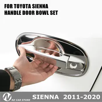 Din Oțel Inoxidabil Mânerul Ușii Mașinii De Acoperire Pentru Toyota Sienna 2011-2020 2019 2018 2017 2016 Trim Autocolant Accesorii
