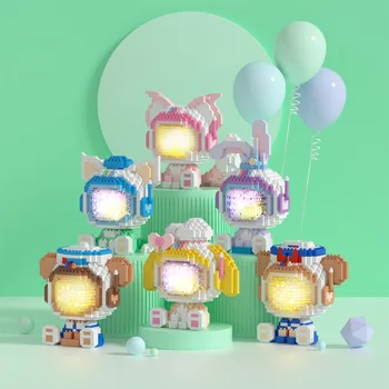 Disney Linabell Micro Blocuri De Iluminat Spațiu Stellalou Duffy Cookie Gelatoni Prieten Mini Caramida Figura Jucării Pentru Copii Cadouri