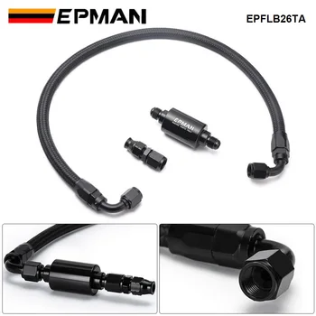 EPMAN Ascuns Combustibil Linia de Accesorii Kit - Filtru Inline W/ 60mm Furtunului de Combustibil Pentru Honda Civic Integra B/Seria D AN6 Filtru EPFLB26TA