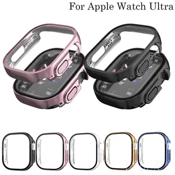 Film de sticlă+Caz Pentru Apple Watch Ultra 49mm Ecran Protector Clar Complet Capacul de Protecție pentru iwatch Seria 8 Cadru Caz PC-ul Shell