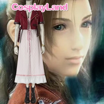 Final Fantasy VII Aerith Gainsborough Cosplay Costum Personaliza Tinuta Petrecere de Halloween Costume Femei Fata Rochie de Joc Cosplay
