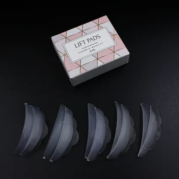 Funmix 5 Perechi de Silicon Geană Permanent Pad Oftat Pad Reciclare Genele Tije Scut de Ridicare 3D Geană Bigudiu Instrumente Cosmetice