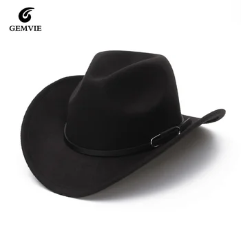 GEMVIE 2022 Vânzare Fierbinte Fedora Toamna Pălării Pentru Bărbați, Femei Bumbac Elegant Pălărie de Soare în aer liber Clasic Unisex Pălărie de Cowboy Margine Largă