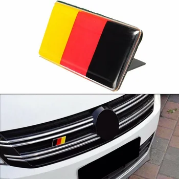 Grila din aluminiu Bara Pavilion German Emblema, Insigna Autocolant Decal pentru VW Golf Jetta Audi Exterior Piese Auto Universale Accesorii