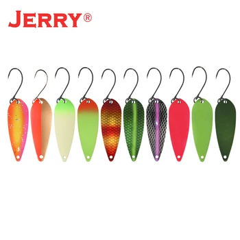 Jerry BERBEC lumina lingura de pescuit sortiment zonă de păstrăv, biban momeli kit mici greutate de lumină strălucește set
