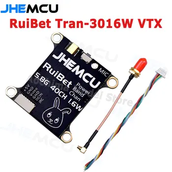 JHEMCU RuiBet Tran-3016W 5.8 G 40CH 1.6 W PitMode 25 mw 200mW 400mW 800mW 1600mW Reglabil VTX 2-6S 30X30mm pentru RC FPV Drone