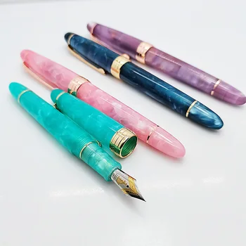 Kaigelu 356 Art Pen Rășină Doamna Cadou Colorat Acrilic Fountian Caligrafia Stilou Drăguț Rechizite De Aur Clip Torpedo