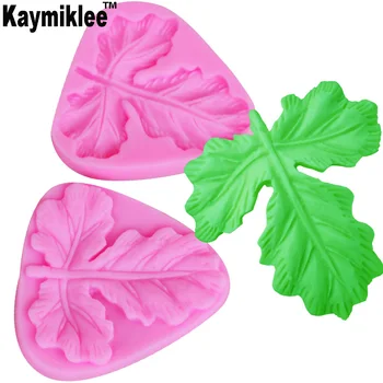 Kaymiklee M366 Pepene verde Frunze Veiner mucegai Alimente grad Silicon 3D Petală de Floare Gumpaste Tort Fondant Matrite